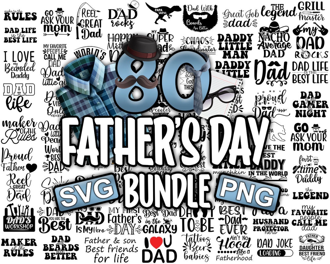 Fathers Day Svg Bundle Dad Svg Daddy Svg Girl Boy Funny Best Dad Decal ...