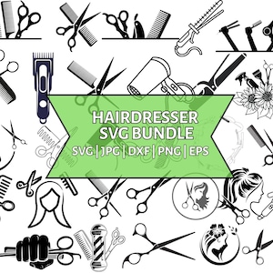 Hairdresser SVG PNG Bundle| Hairstylist Svg| Barber Tools Png| Floral Hairdresser Png| Funny Hairdresser Svg| Cosmetologist Svg
