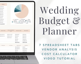 Wedding Budget Planner: Excel & Google Sheets Template