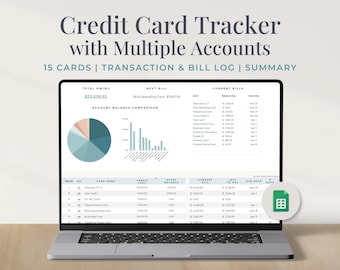 Credit Card Tracker, Google Sheets, Ausgabenplaner (Digitaler Download)