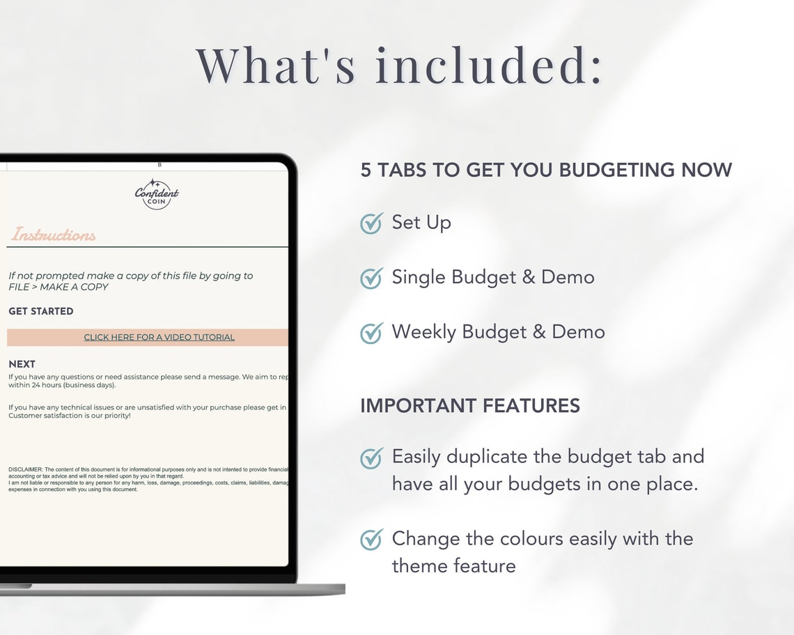 Easy Budget Template Google Sheets Monthly Budget Spreadsheet