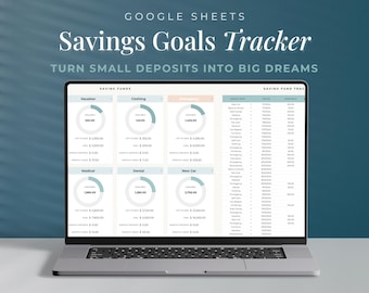 Savings Challenge Google Sheets: Emergency Fund Tracker (Digital Download)