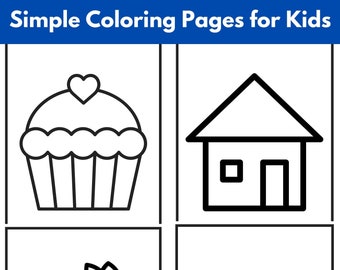 Toddler Coloring | Etsy