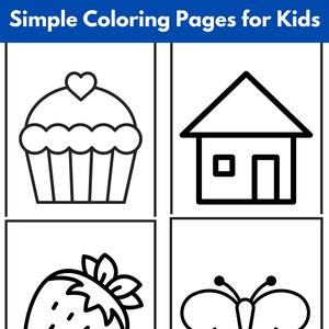 8 printable fruit coloring pages coloring pages fruit etsy