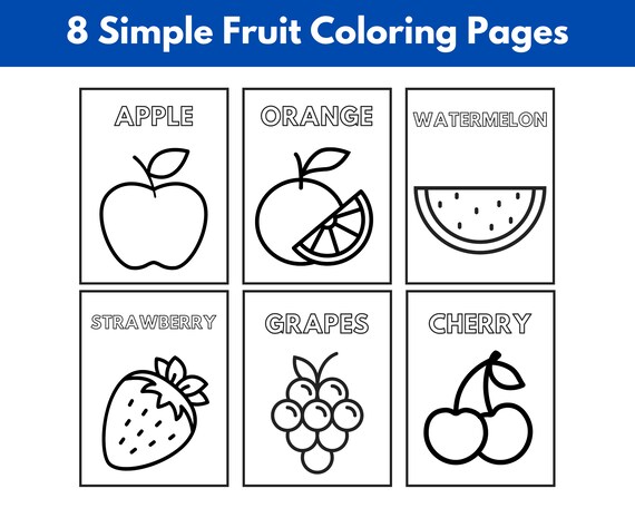 10+ Easy Fruit Drawing