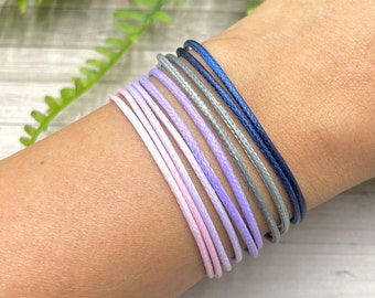 Braccialetto impermeabile fatto a mano in corda: regolabile in stile boho surfista
