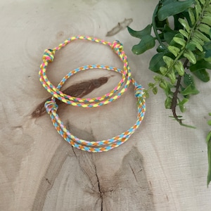 Braided Cotton Thread Bracelet: Adjustable Waterproof Boho Style