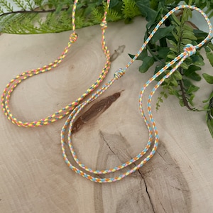 Adjustable Cotton Cord Choker: Waterproof Boho Necklace