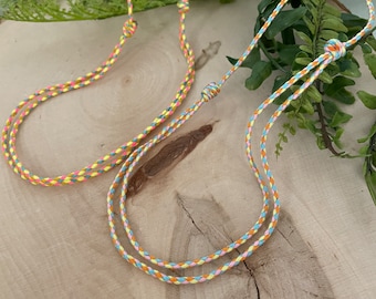 Adjustable Cotton Cord Choker: Waterproof Boho Necklace