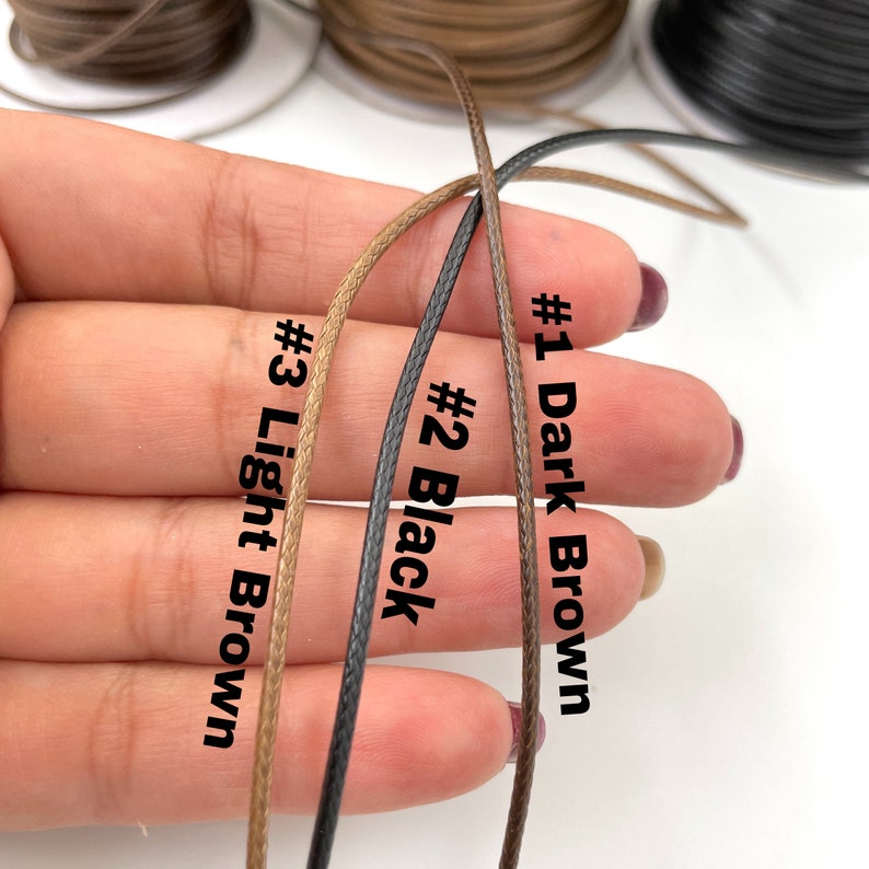 Adjustable Cord Necklace Necklace Cord String Necklace Wax Etsy