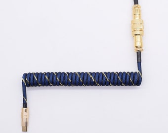 Mechanical Keyboard Cable Coiled (Blue Samurai)