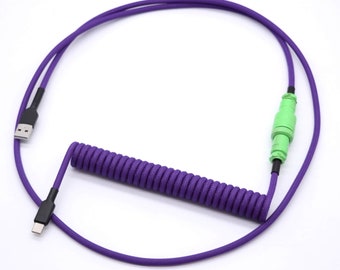 Mecha-01 Coiled Aviator Keyboard Cable