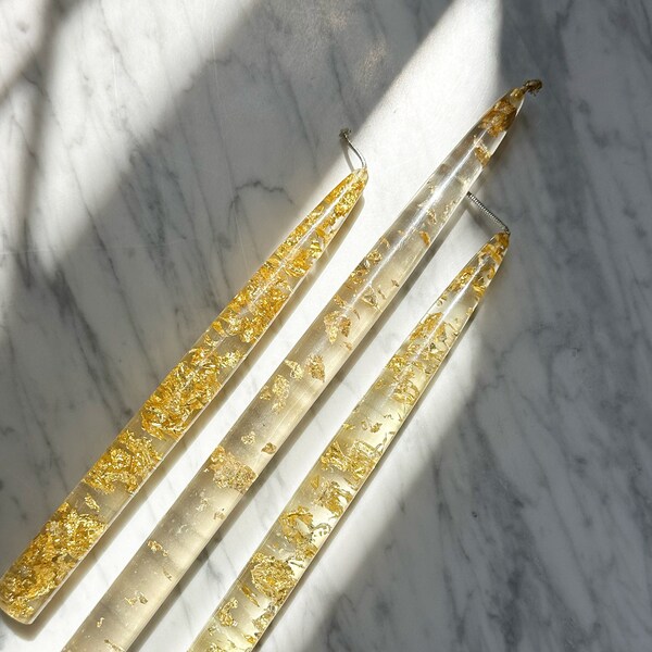 Lucite Taper Candles Etsy
