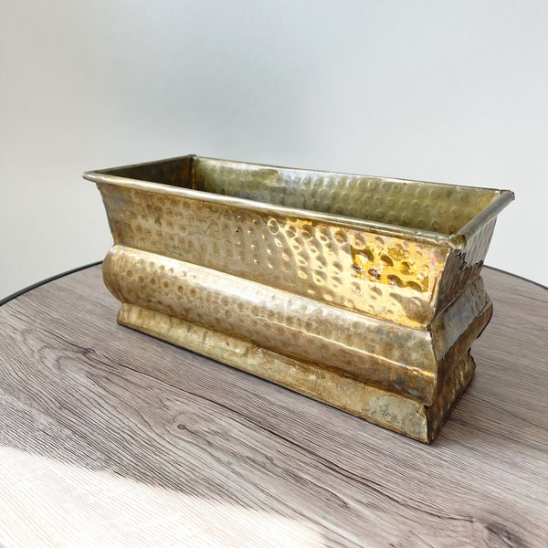 Brass Rectangle Planter - Etsy