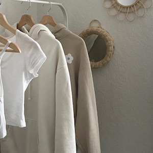 Make Someone Smile Today Hoodie | Daisy Flower Hoodie | Aesthetic Hoodie | Neutral Hoodie