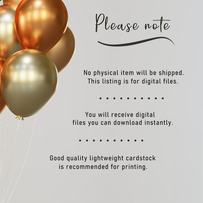 Please note: No physical item will be shipped; this listing is for digital files and are available for immediate download. We recommend using high-quality lightweight cardstock for printing the 2007 birthday poster.