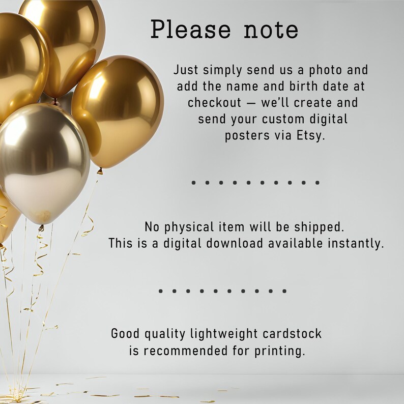 Please note: No physical item will be shipped; this listing is for digital files. All digital files are available for immediate download. We recommend using high-quality lightweight cardstock for printing the 1999 birthday poster.