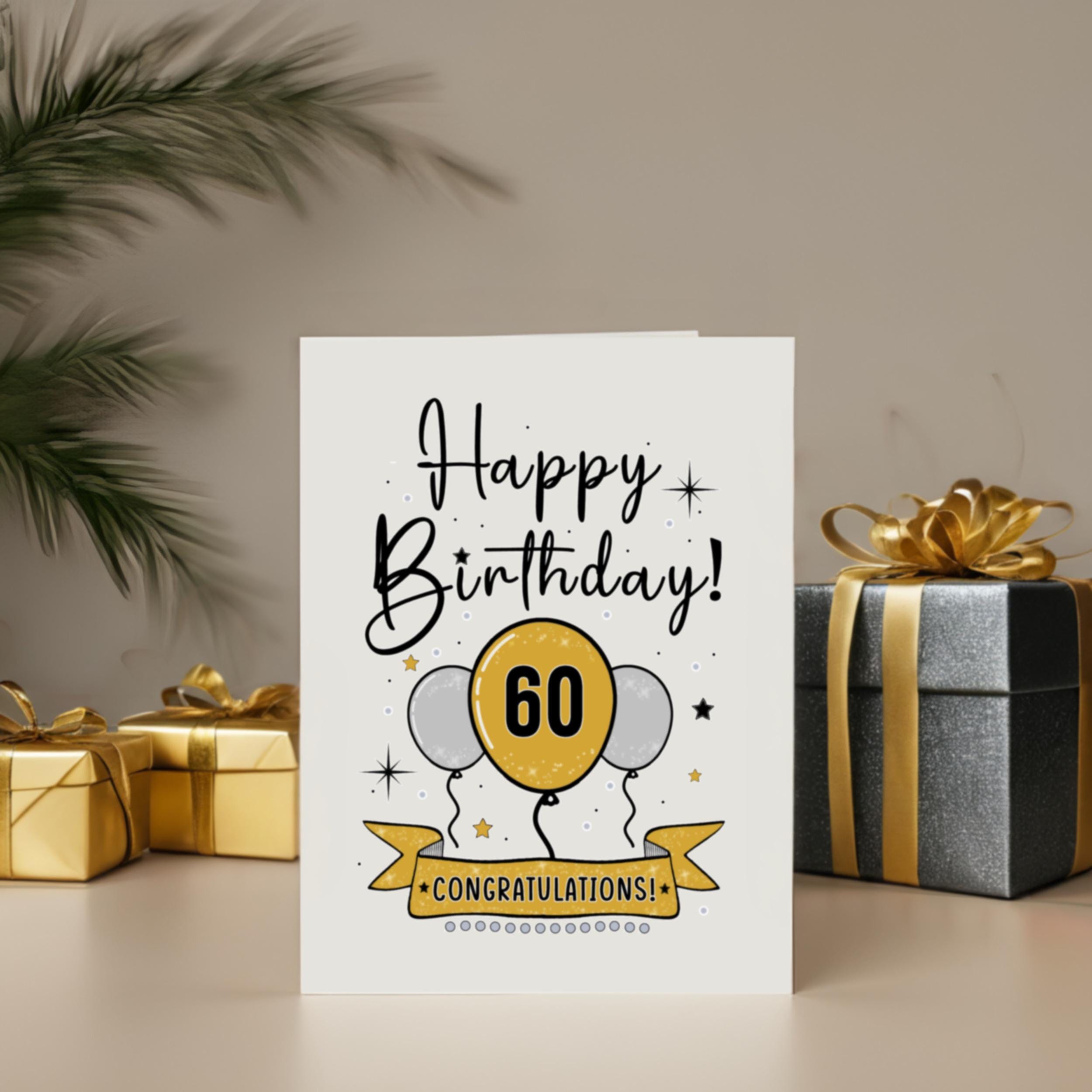 Depesche Biglietto Di Auguri 3D Per 60° Compleanno – Con Luce E Musica (It's A Beautiful Day), 15,5x15,5 Cm Con Busta - 2