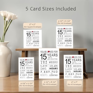 Celebrate their 15th birthday with our printable birthday card, available in five popular sizes. Instantly download and choose the perfect card to send to your loved one for a memorable birthday celebration.