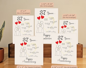 Carte D'Anniversaire 37E Anniversaire Pour Homme Et Femme Not 37 I'M 18
