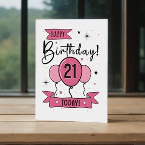 Celebrate their 21st birthday with a Happy 21st Birthday Card! This lovely card, set against a backdrop of trees in a window, is sure to bring a smile. It’s the perfect way to make their milestone birthday unforgettable