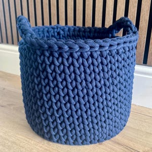 Crochet Storage Basket Pattern, Crochet Pattern and How To Videos, Beginner Friendly Crochet Pattern