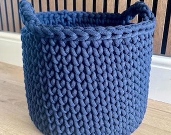 Crochet Storage Basket Pattern, Crochet Pattern and How To Videos, Beginner Friendly Crochet Pattern