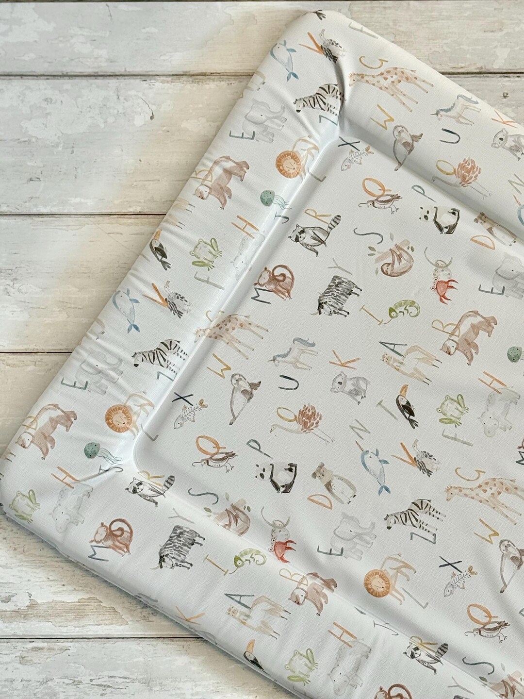 Alphabet Baby Changing Mat, Alphabet Animal Changing Mat, A-z Baby ...
