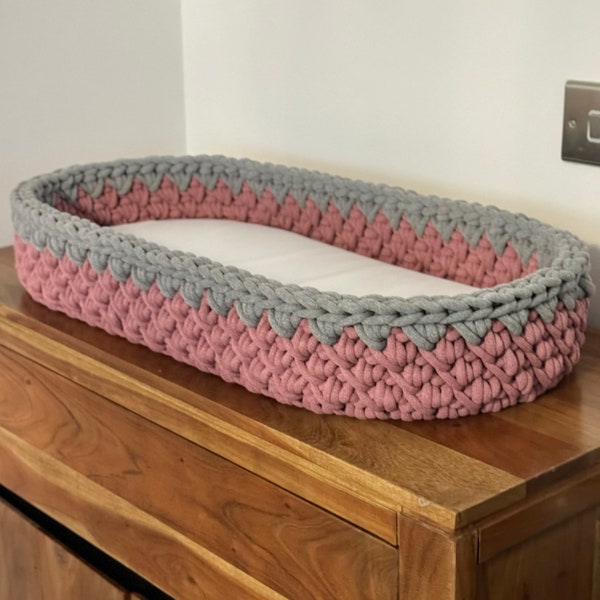 Crochet Changing Mat Basket Etsy