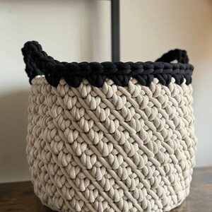 Crochet Storage Basket Pattern With Video Tutorial, Chunky Crochet Bowl ...