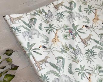 Safari Baby Changing Mat, jungle changing mat, wedge changing mat, animal change mat, safari changing mat, safari wedge changing mat.