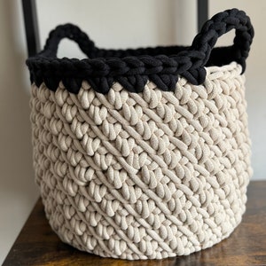 Crochet Storage Basket Pattern With Video Tutorial, Chunky Crochet Bowl ...