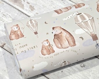 Moonstar Travel Changing Mat, baby bear changing mat, animal baby changing mat, baby change mat, baby changing mat, foldable changing mat.
