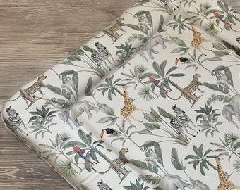 Safari Changing Mat, jungle changing mat, baby changing mat, animal changing mat, safari changing mat, safari nursery theme, change mat