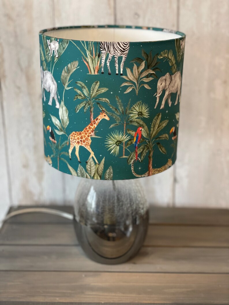 Safari Animals Jungle Lampshade Jungle Lights Safari Etsy UK