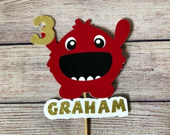 Monster Custom Birthday Cake Topper