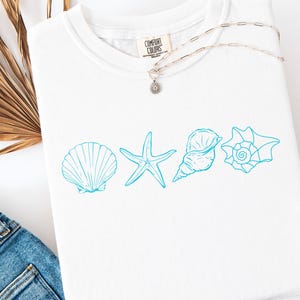 Seashell Shirt Svg, Seashell Shirt Png, Beach Lover, Ocean Lover Gift, Seashell T-Shirt, Summer Vibes Png, Summer Shirt Svg, Summer Svg