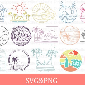 Verano Svg, Paquete de Verano Svg, Vibraciones de Verano Svg, Playa Svg, Vacaciones Svg, Verano Svg, Beach Life Svg, Camisa de Playa Svg, Surf Svg, Cricut
