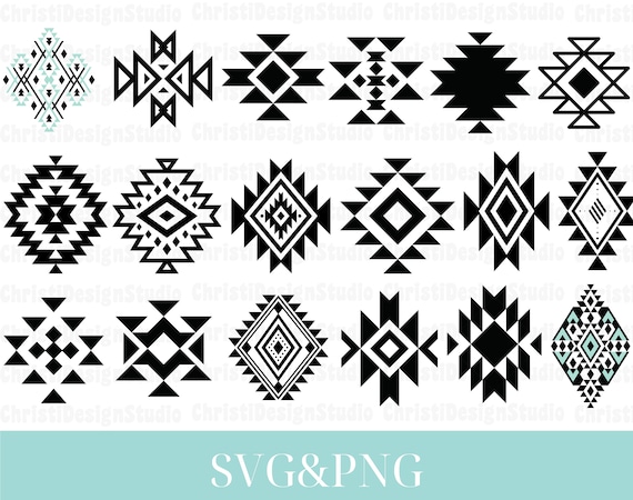Aztec Svg Bundle, Southwestern Elements Svg, Tribal Pattern Svg, Aztec Pattern Svg, Aztec Elements Svg, Western Svg, Tribal Cut File, Cricut