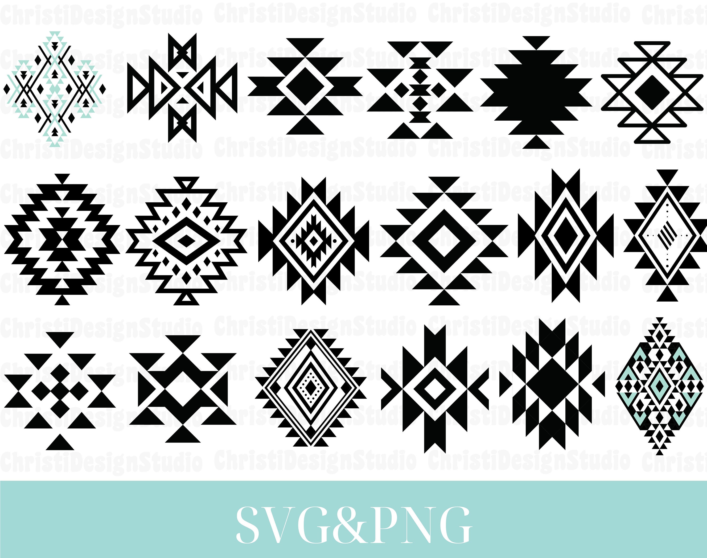 Aztec Svg Bundle, Southwestern Elements Svg, Tribal Pattern Svg, Aztec Pattern Svg, Aztec Elements Svg, Western Svg, Tribal Cut File, Cricut