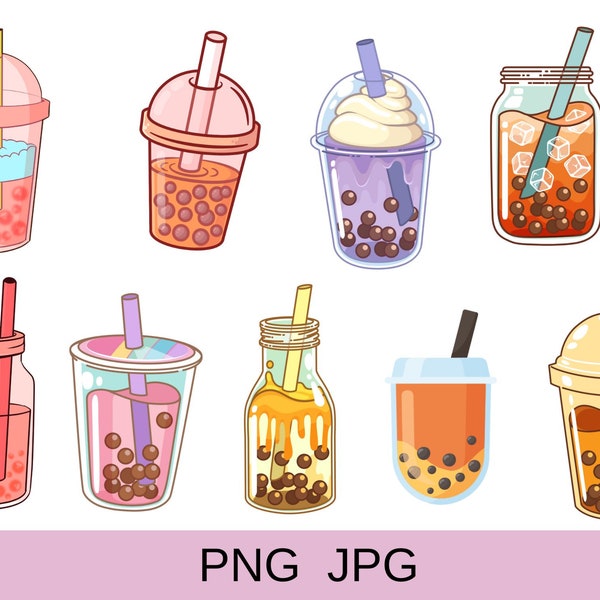 Bubble milk tea png, milk tea clipart, boba tea png, tea png, bubble tea illustration, instant download, commercial use, bubble tea cut file