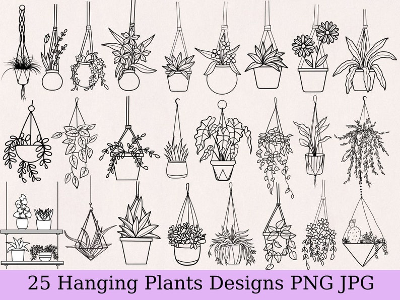plant lady svg, potted plant clipart, gardening svg, succulent svg, tropical plant svg, monstera svg, cactus svg, cactus png, leaves svg, outline plant, flower svg, hand drawn flower, potted plant clipart, greenery png, hanging plant svg, plant mom