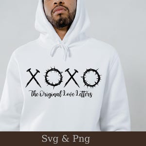 XOXO Die Original Liebesbriefe zwar, Jesus Stück, religiöse Form, Glaube Form, Ostern Hand, geschnitten Datei, Silhouette, Cricut, Sofort Download, Bibel