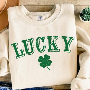 St. Patrick&#39;s Day Svg, St.Patrick&#39;s Day Png, Retro Shamrock Png, Lucky Varsity Png, Lucky Png, Lucky Svg,  Instant Download, Clover Svg