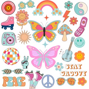 Boho hippie SVG, groovy png, retro SVG, hippie clipart, groovy clipart, groovy shirt SVG, retro madeliefje SVG, retro bloem SVG, hippie SVG