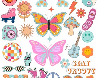 Boho Hippie Svg, Groovy Png, Retro Svg, Hippie Clipart, Groovy Clipart, Groovy Shirt Svg, Retro Daisy Svg, Retro Flower Svg, Hippie Svg