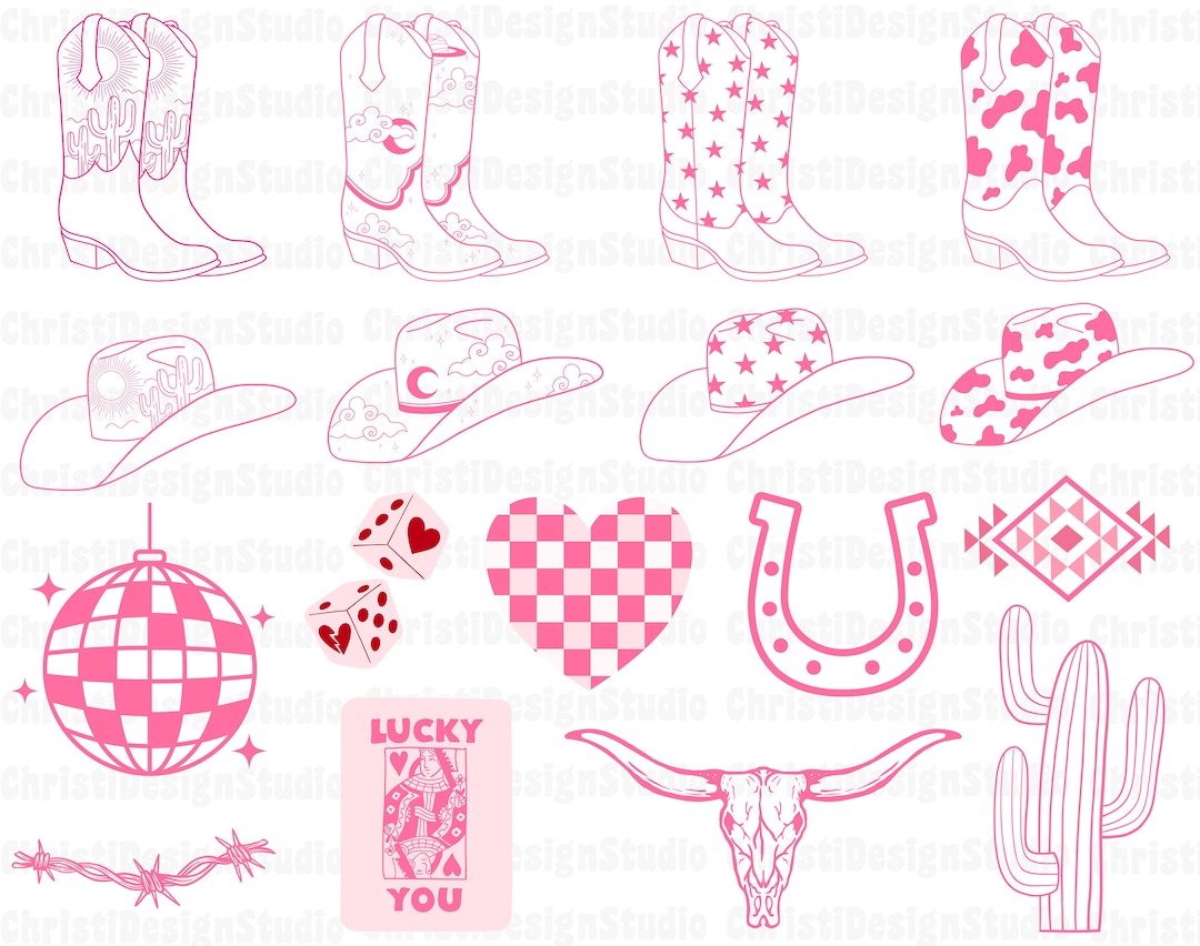 Cowgirl Svg Bundle, Cowgirl Boots Svg, Bachelorette Party Svg, Cowgirl