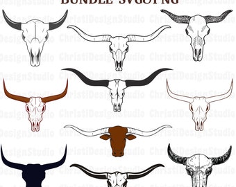 Cow Skull Svg, Longhornn Skull Svg, Longhorn Svg, Desert Cow Skull Svg, Longhorn Bull  Skull Svg, Western Svg, Long Horn Skull Png