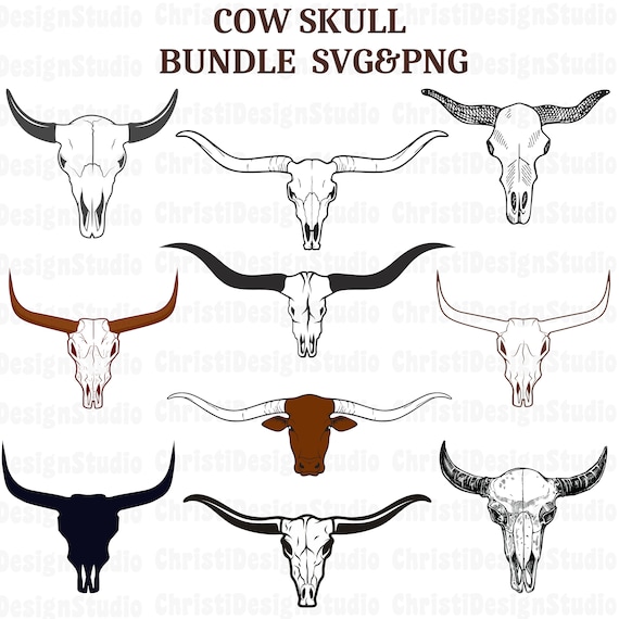 Cow Skull Svg, Longhornn Skull Svg, Longhorn Svg, Desert Cow Skull Svg, Longhorn Bull  Skull Svg, Western Svg, Long Horn Skull Png