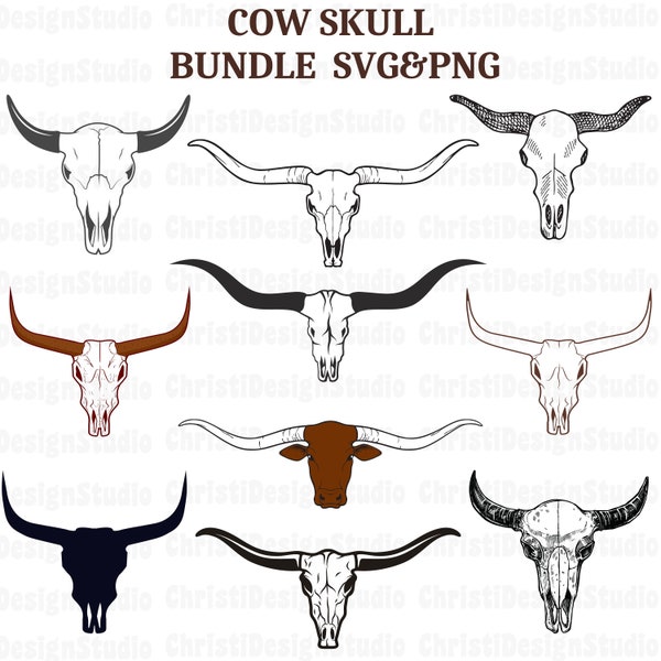 Cow Skull Svg, Longhornn Skull Svg, Longhorn Svg, Desert Cow Skull Svg, Longhorn Bull  Skull Svg, Western Svg, Long Horn Skull Png